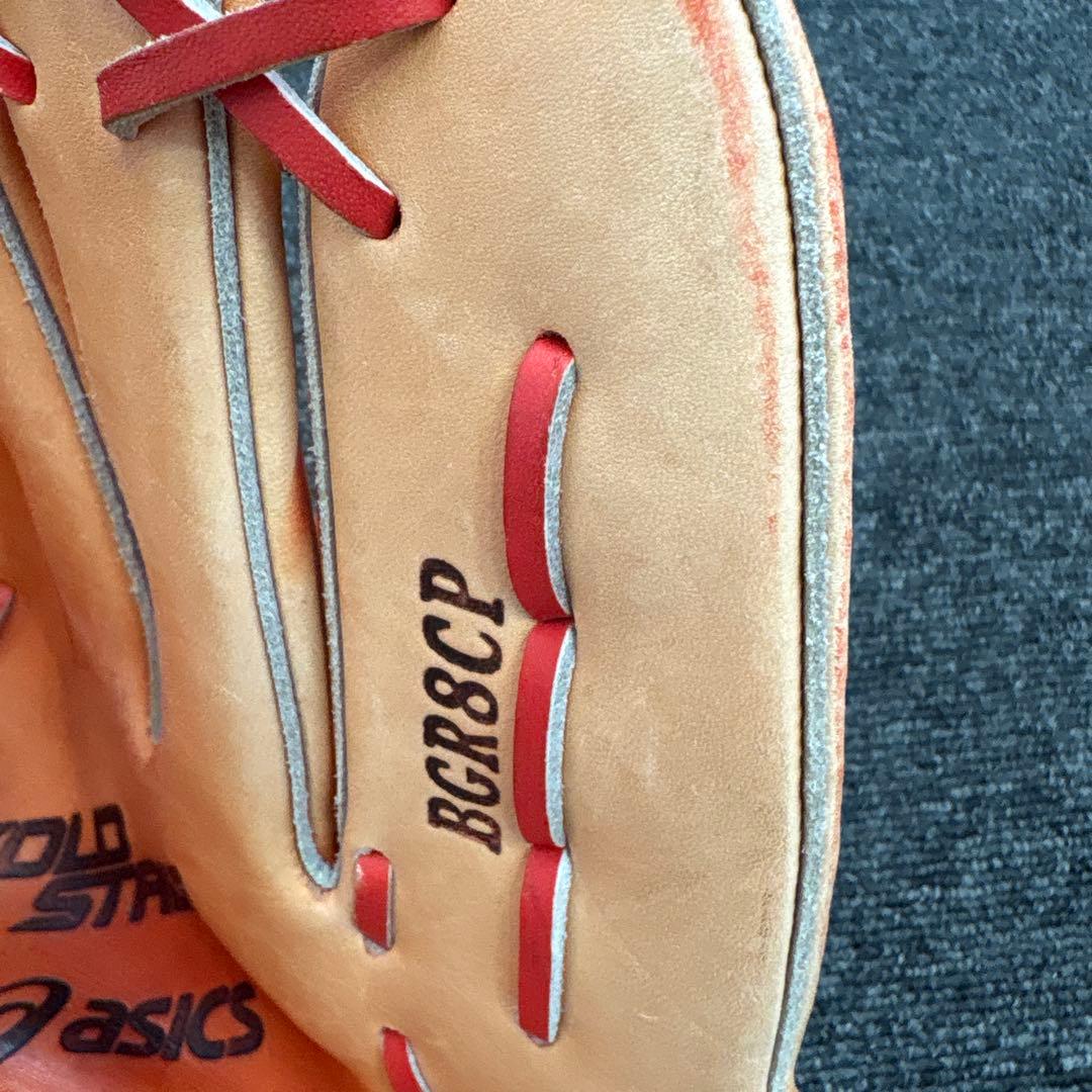 《中古》asics軟式投手用グラブゴールドステージロイヤルロードBGR8CP
