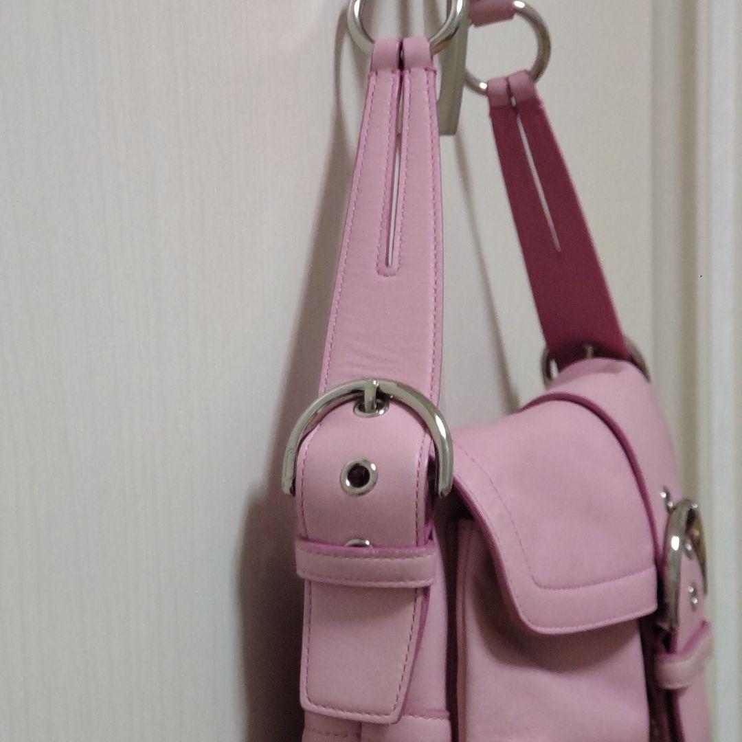 極美品 コーチ COACH SOHO pink ソーホー ワンショルダー 希少 - メルカリ