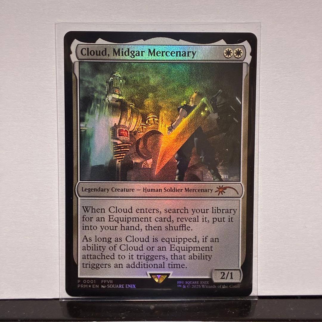 ミッドガルの傭兵、クラウド　海外限定　統率者プロモ版 MTG ミッドガルの傭兵、クラウド 海外限定 統率者プロモ mtg 限定