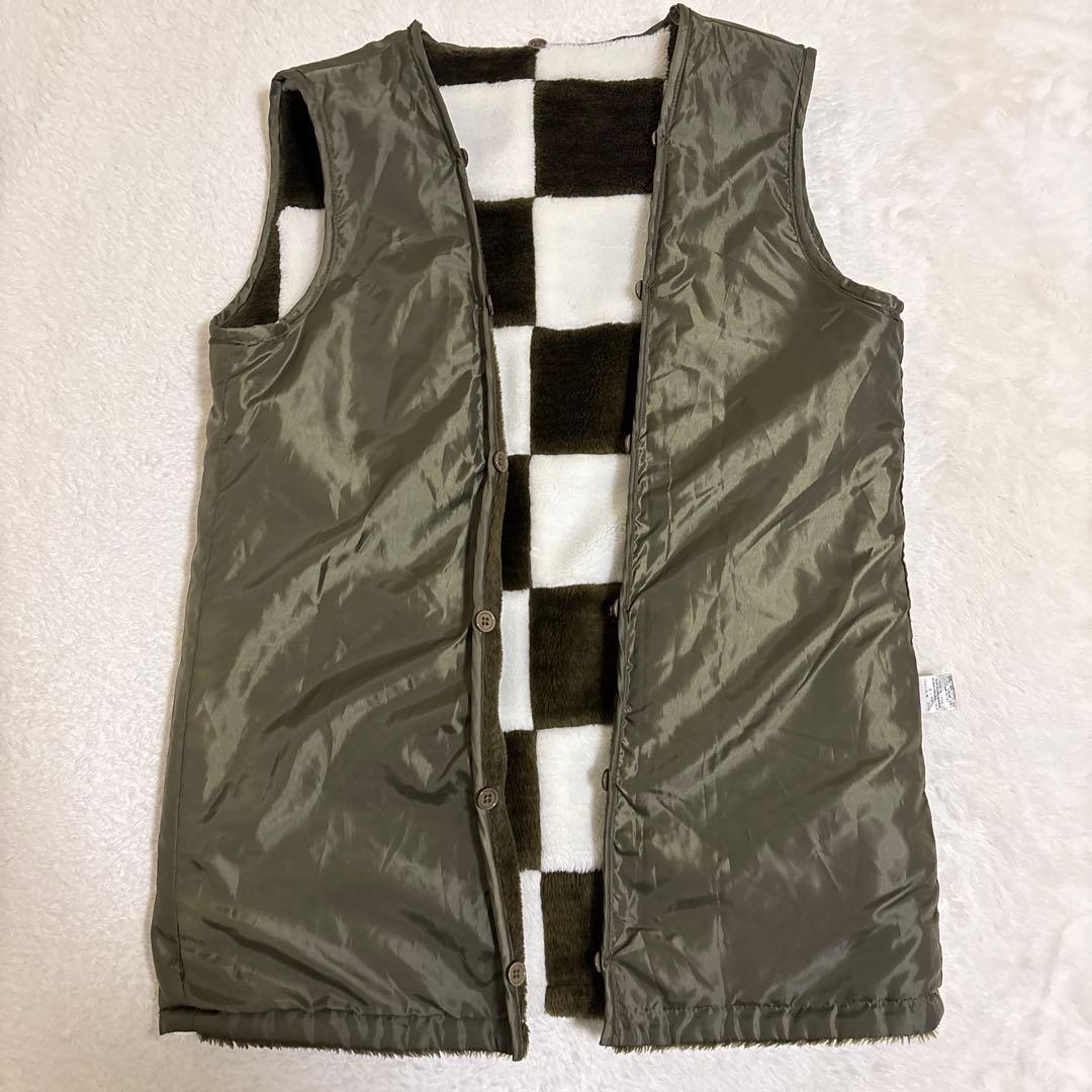 FRED PERRY モッズコート S カーキ ライナー付 ブロックチェック Fred