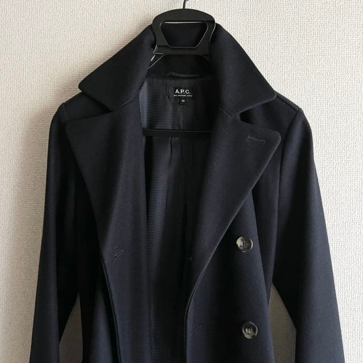 APC アーペーセー ダブル ステンカラーコート チェスターコート メンズ