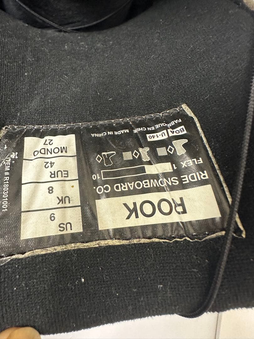 RIDE ROOK メンズ　BOAスノーボードブーツ 27.0cm