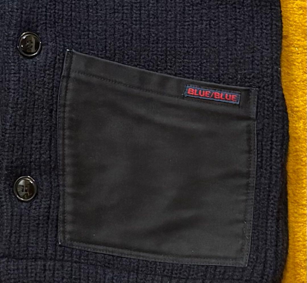 BLUE BLUE ネイビー 圧縮ニットジャケット - メルカリ