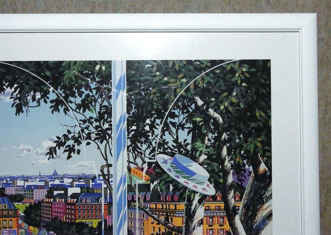 ヒロヤマガタ アートポスター（フレーム付）ビュー フロム ザ トップ