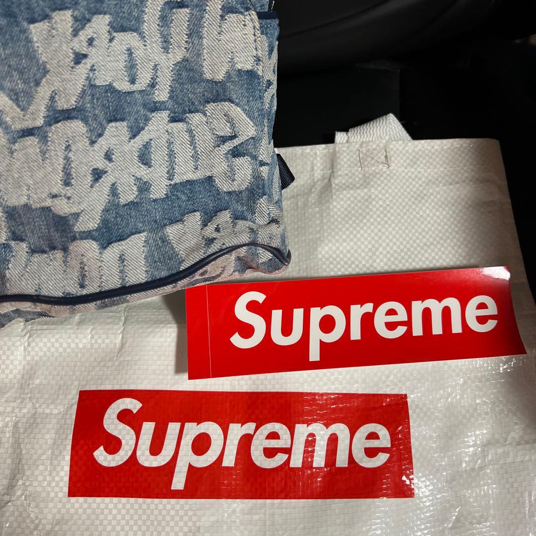 最終値下　正規品　希少　完売品Supreme 総柄　デニムボディバッグ
