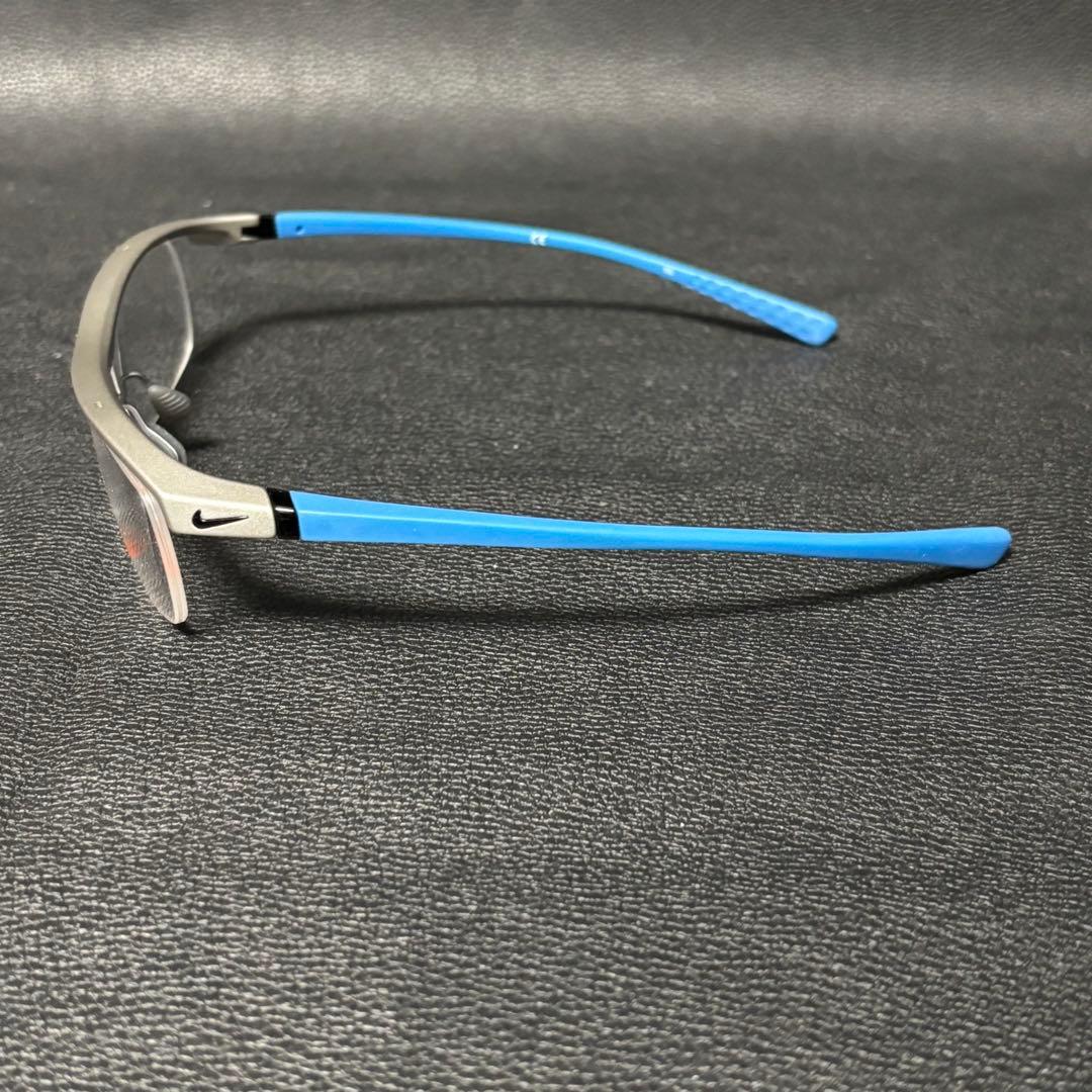NIKE(ナイキ)ボルテックス/7071/2 メガネフレーム/水色×シルバー