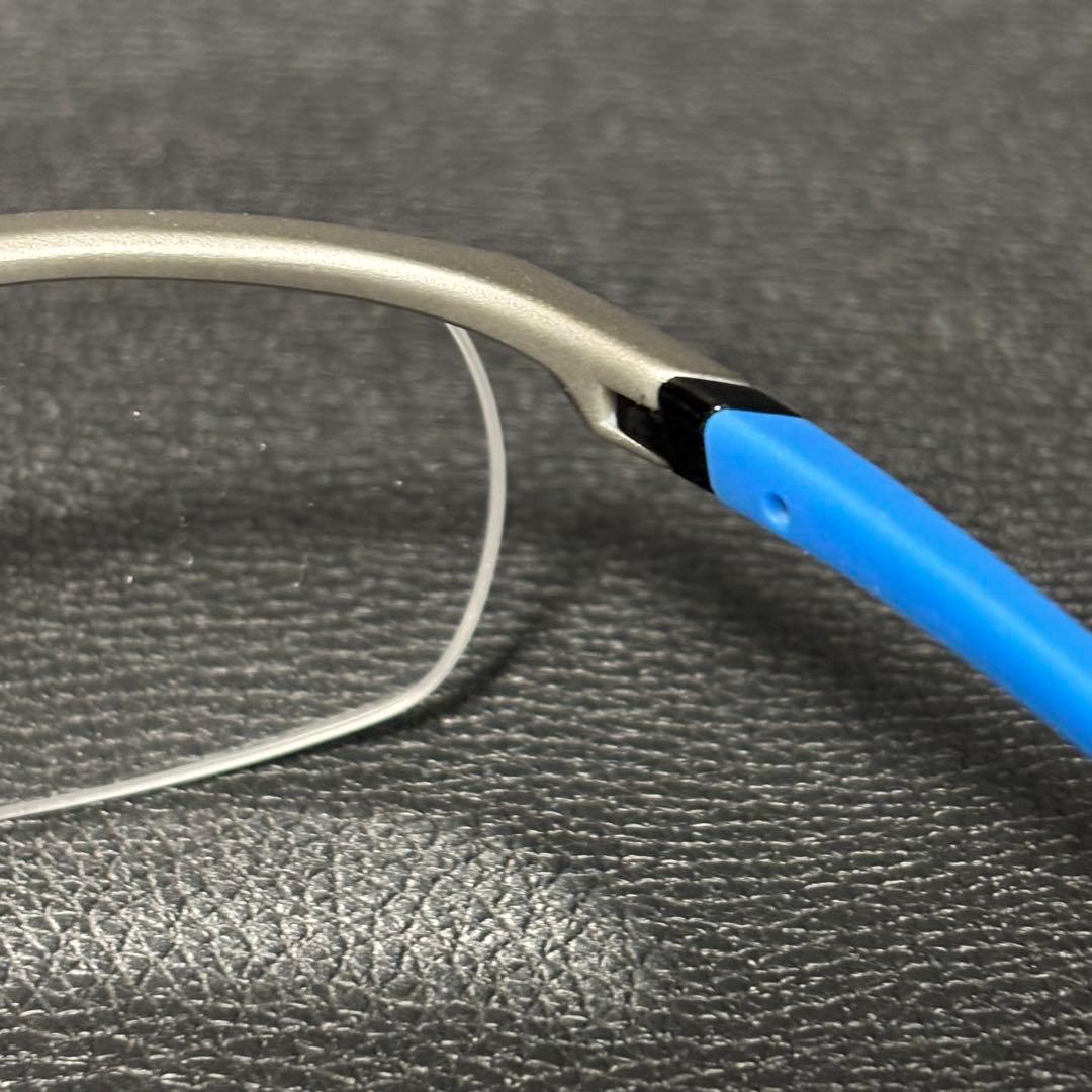 NIKE(ナイキ)ボルテックス/7071/2 メガネフレーム/水色×シルバー