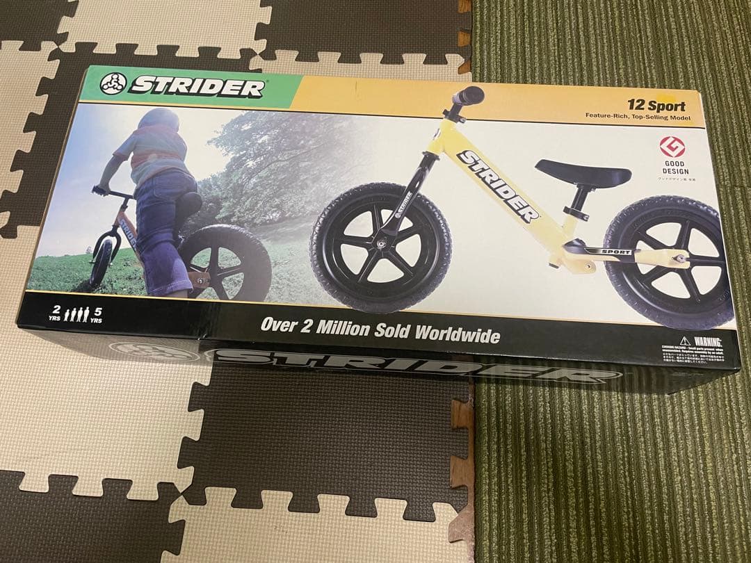 STRIDER ストライダー　12インチ　黄色　イエロー　スポーツモデル　新品 STRIDER ストライダー スポーツ イエロー 黄色 12インチ キックバイク