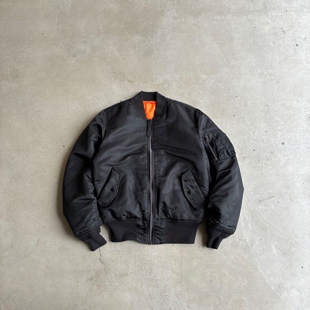 ALPHA INDUSTRIES MA-1 フライトジャケット ブルゾン S 黒