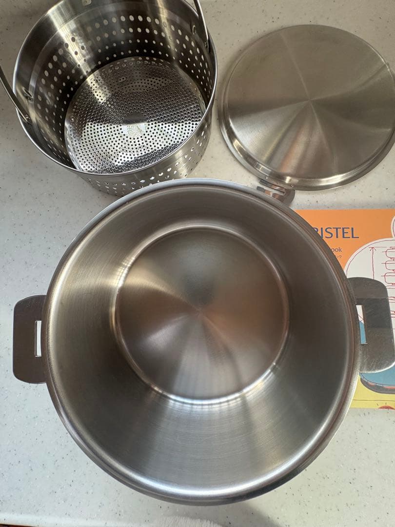 CRISTEL 深鍋20㌢蒸し器・料理本セット CRISTEL 深鍋20㌢蒸し器・料理