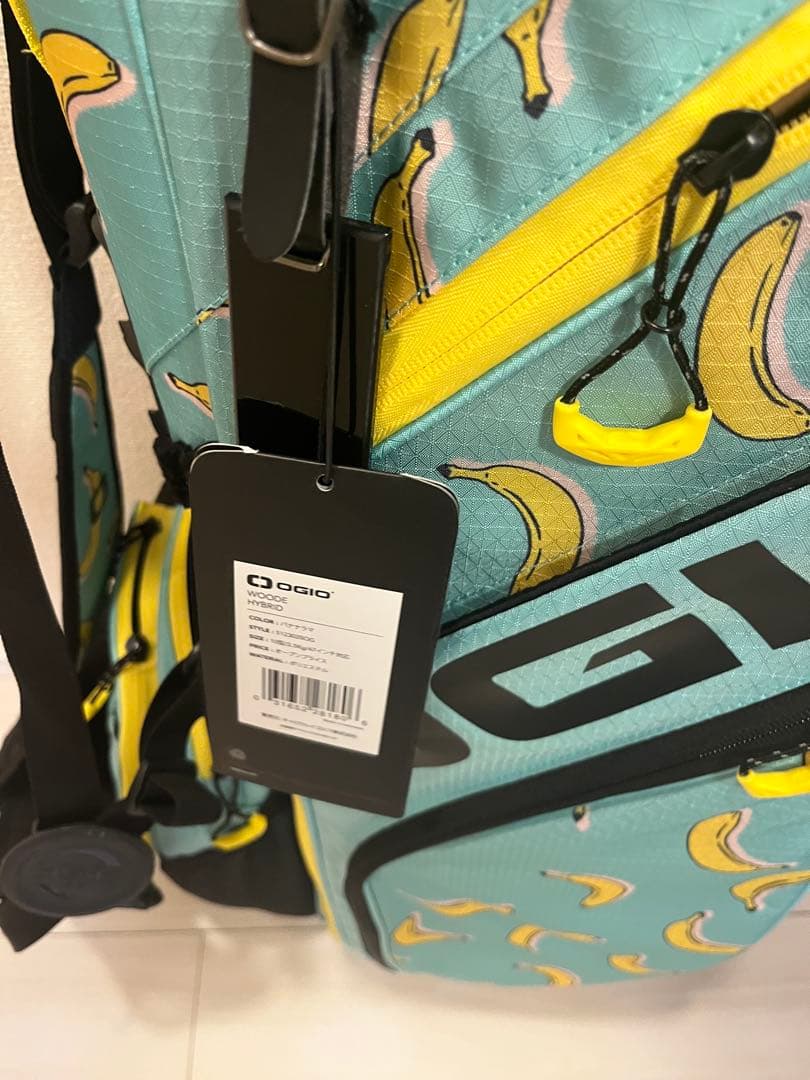 新品】OGIO スタンド式ゴルフバッグ 水色 バナナ柄 - メルカリ
