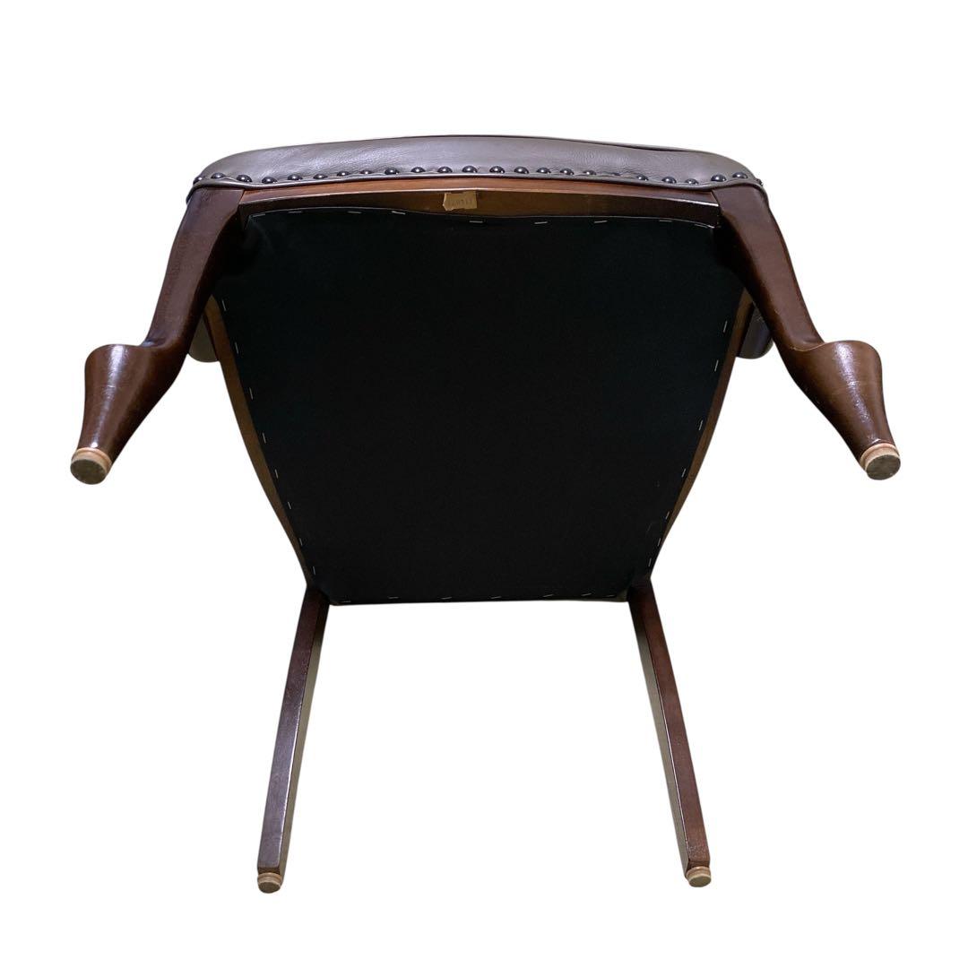 マルニ ベルサイユ ダイニングチェア 2脚 鋲打ち 猫脚 肘置きあり なし