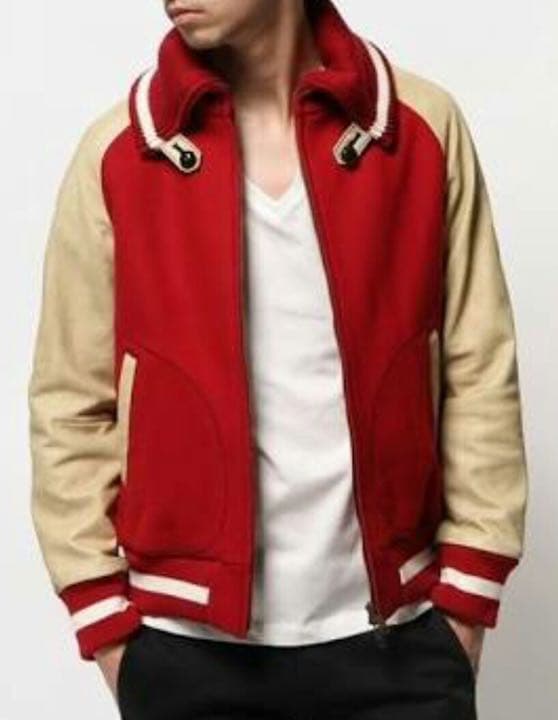 定価10万円 美品 ナンバーナイン スタジャン 正規品 レッド - メルカリ