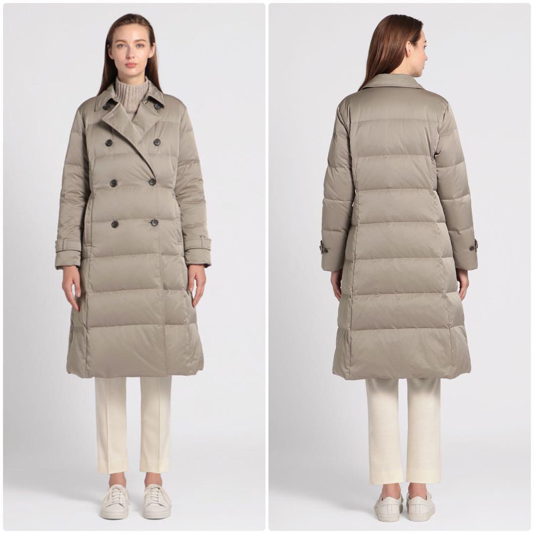 theory luxe 23AW ダブルブレスト ロングダウンコート 黒 - メルカリ