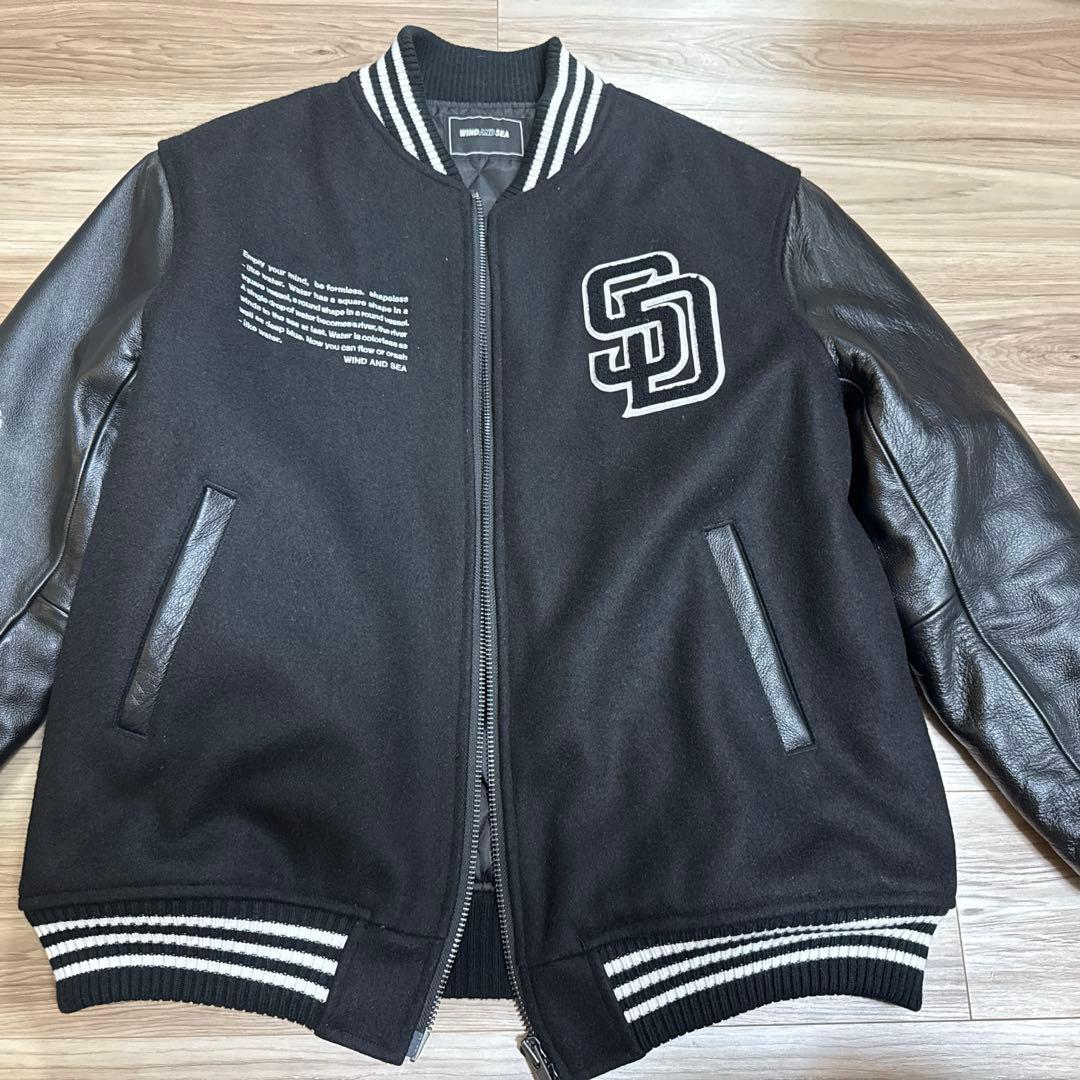 WIND AND SEA パドレス　黒 ウール・レザー 2026年最新】パドレス wind and seaの人気アイテム - メルカリ