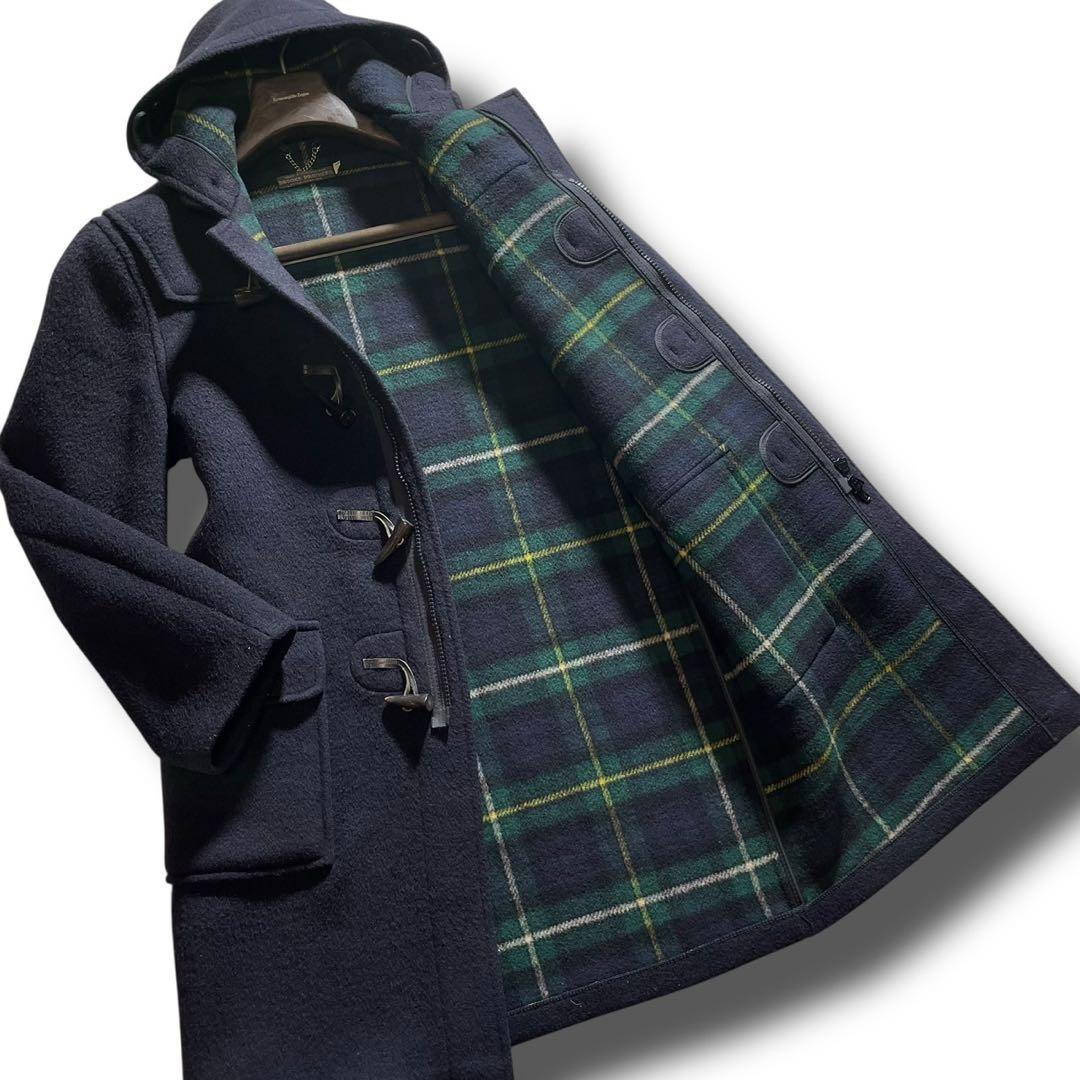 ブルックスブラザーズ ダッフルコート ロングコート チェック ジップ　英国製 楽天市場】ブルックスブラザーズ ダッフル コート メンズ L 古着