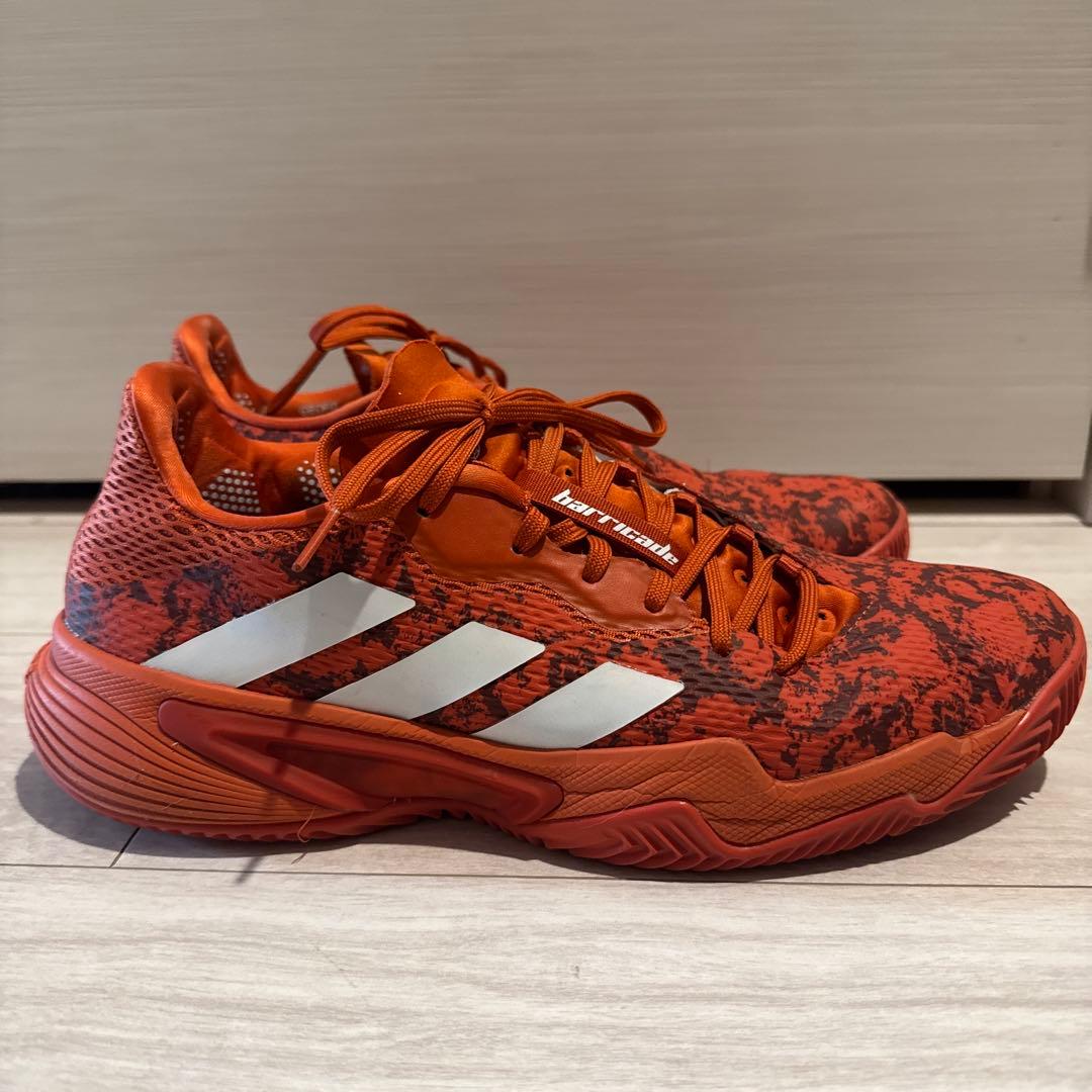 【完売品】限定モデル アディダス バリケード テニスシューズ 27.5cm 赤