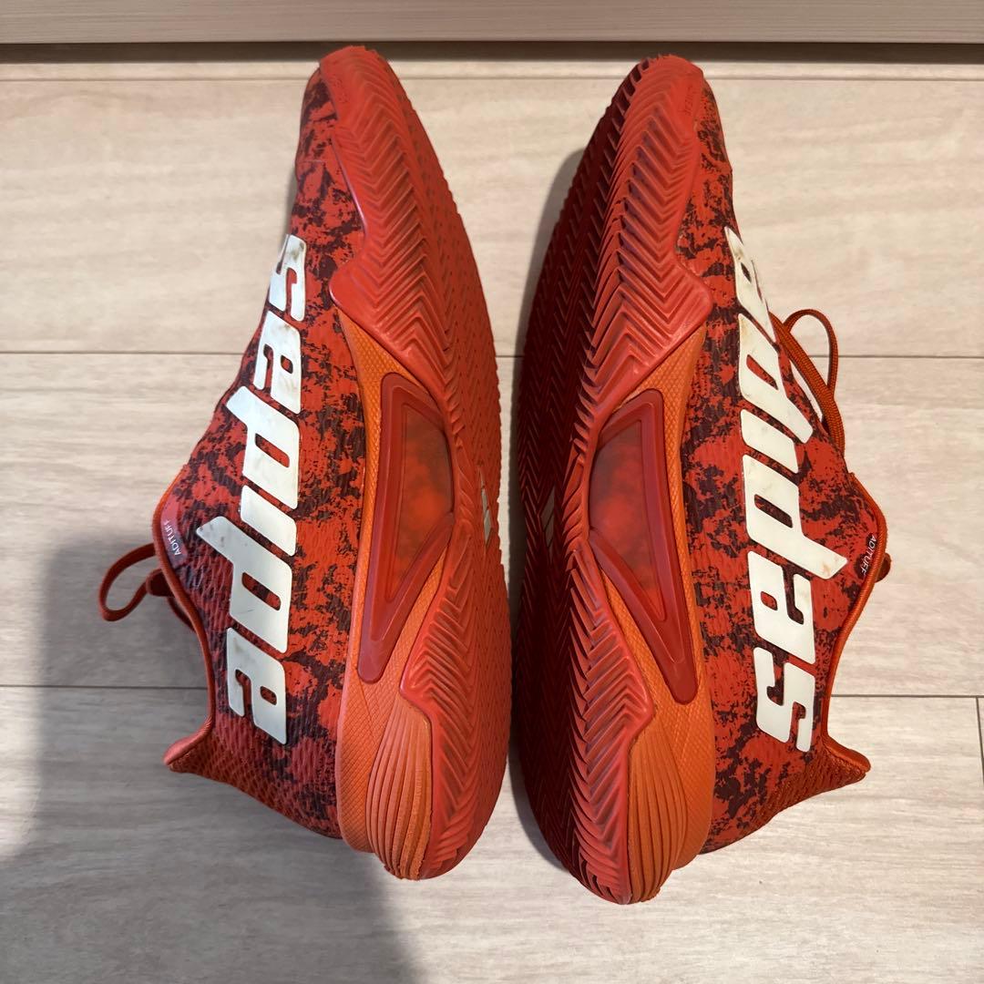 【完売品】限定モデル アディダス バリケード テニスシューズ 27.5cm 赤