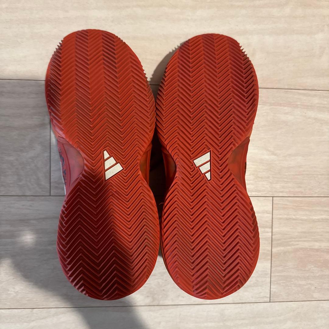 【完売品】限定モデル アディダス バリケード テニスシューズ 27.5cm 赤