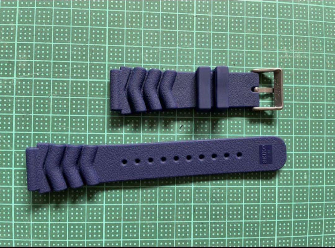 セイコーダイバー ラバーベルト 汎用22㎜ ネイビー - メルカリ