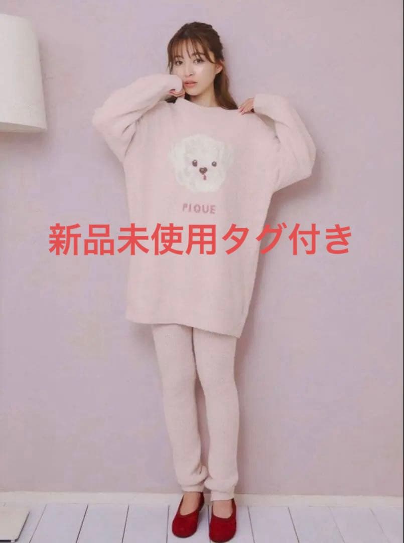 新品】メレンゲDOG ジャガードミニワンピース＆リブレギンスセット