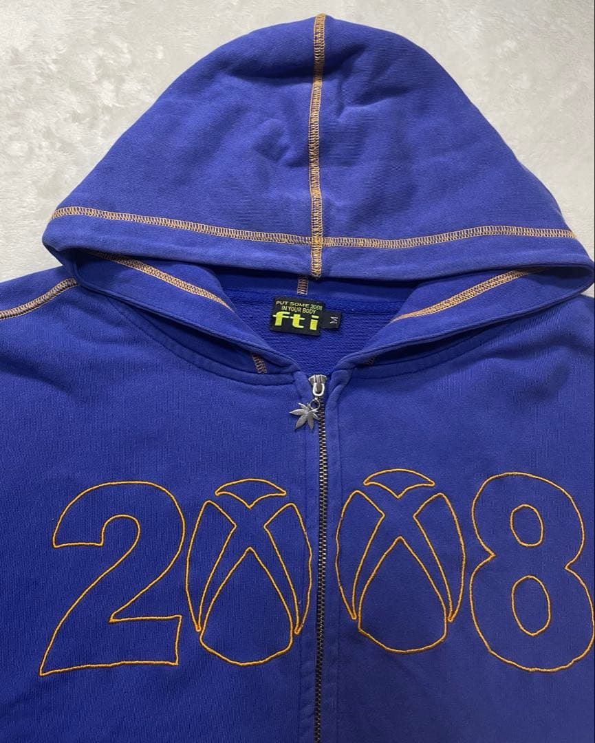 fuckthisindustry 2008 ジップパーカー ブルー Mサイズ - メルカリ