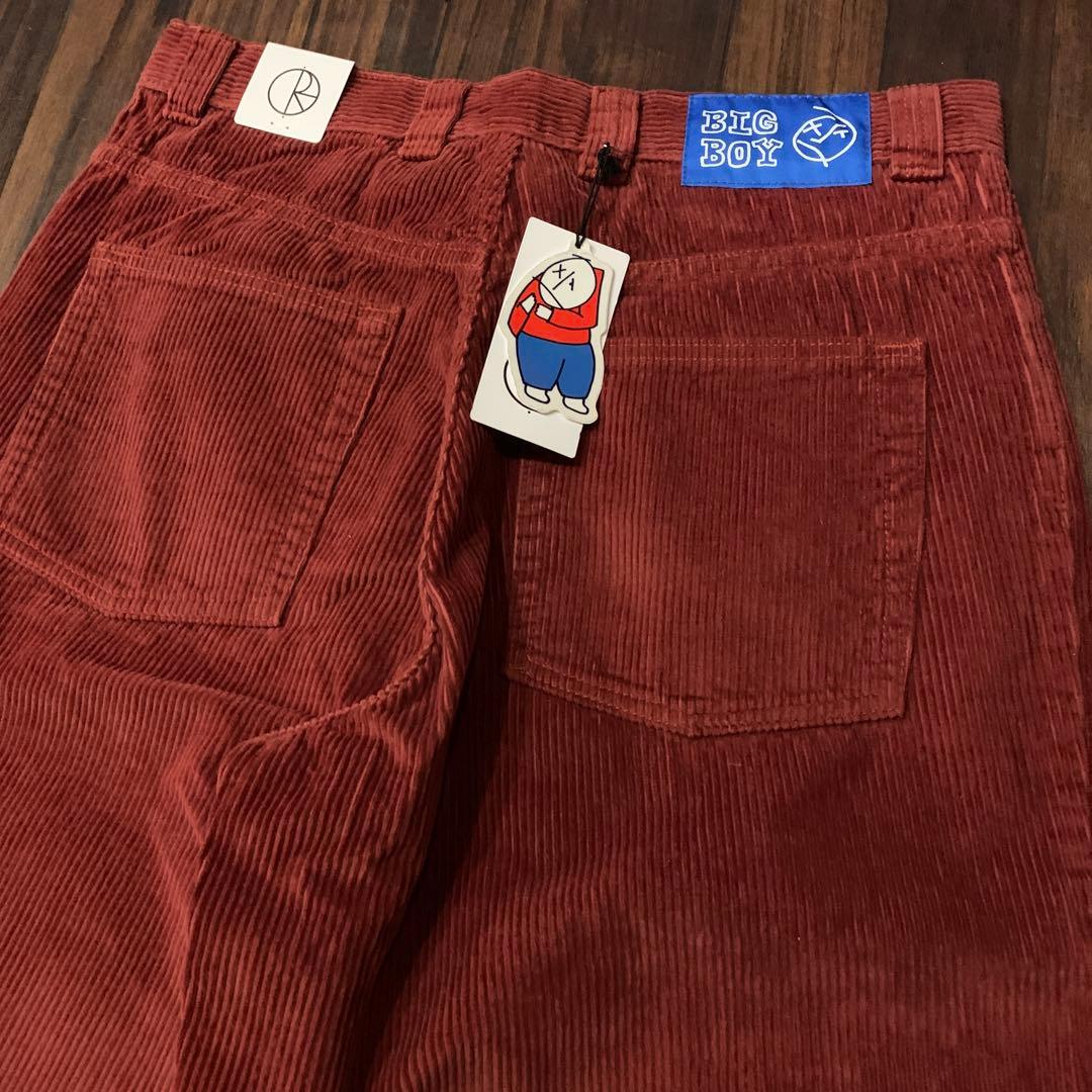 新品Polar skateポーラー Bigboy コーデュロイ赤M ビックボーイ - メルカリ