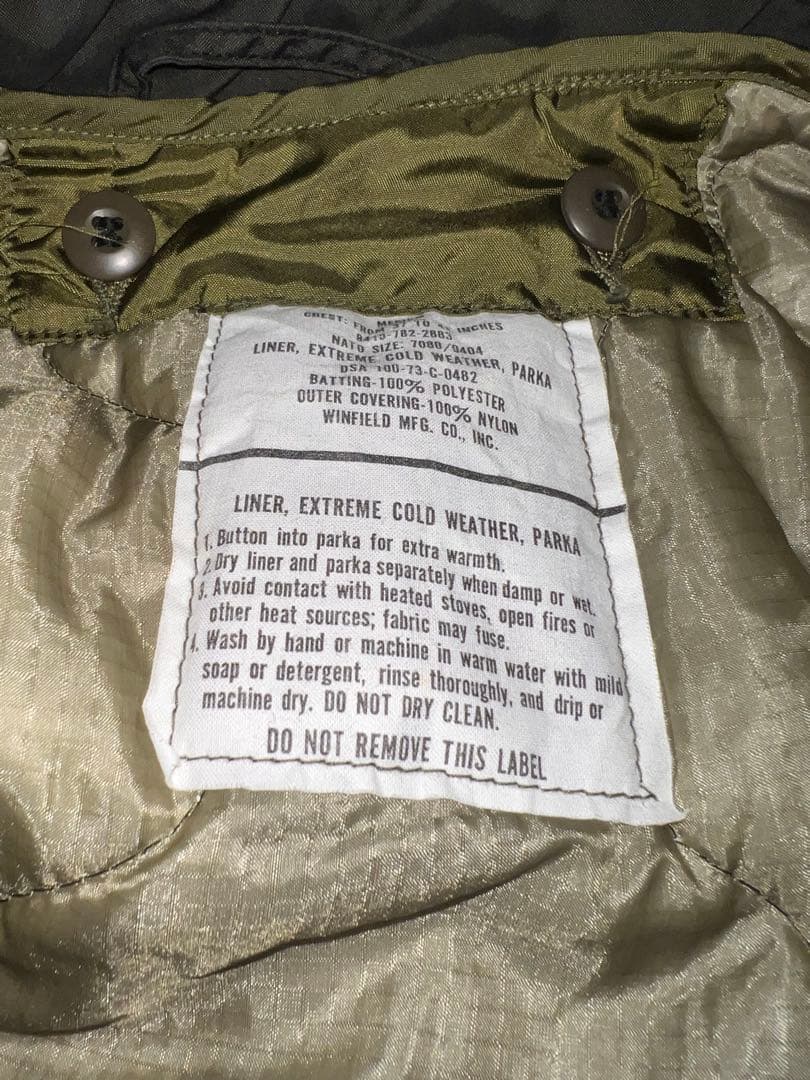 U.S.ARMY M65 デッドストック 黒染め 米軍 ヴィンテージ