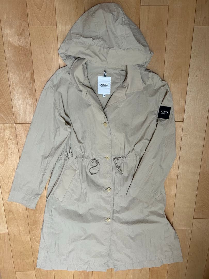 AIGLE 撥水 ワッシャー タッチ　コート　38 AIGLE（エーグル）の「撥水 ワッシャータッチ コート（ステンカラー