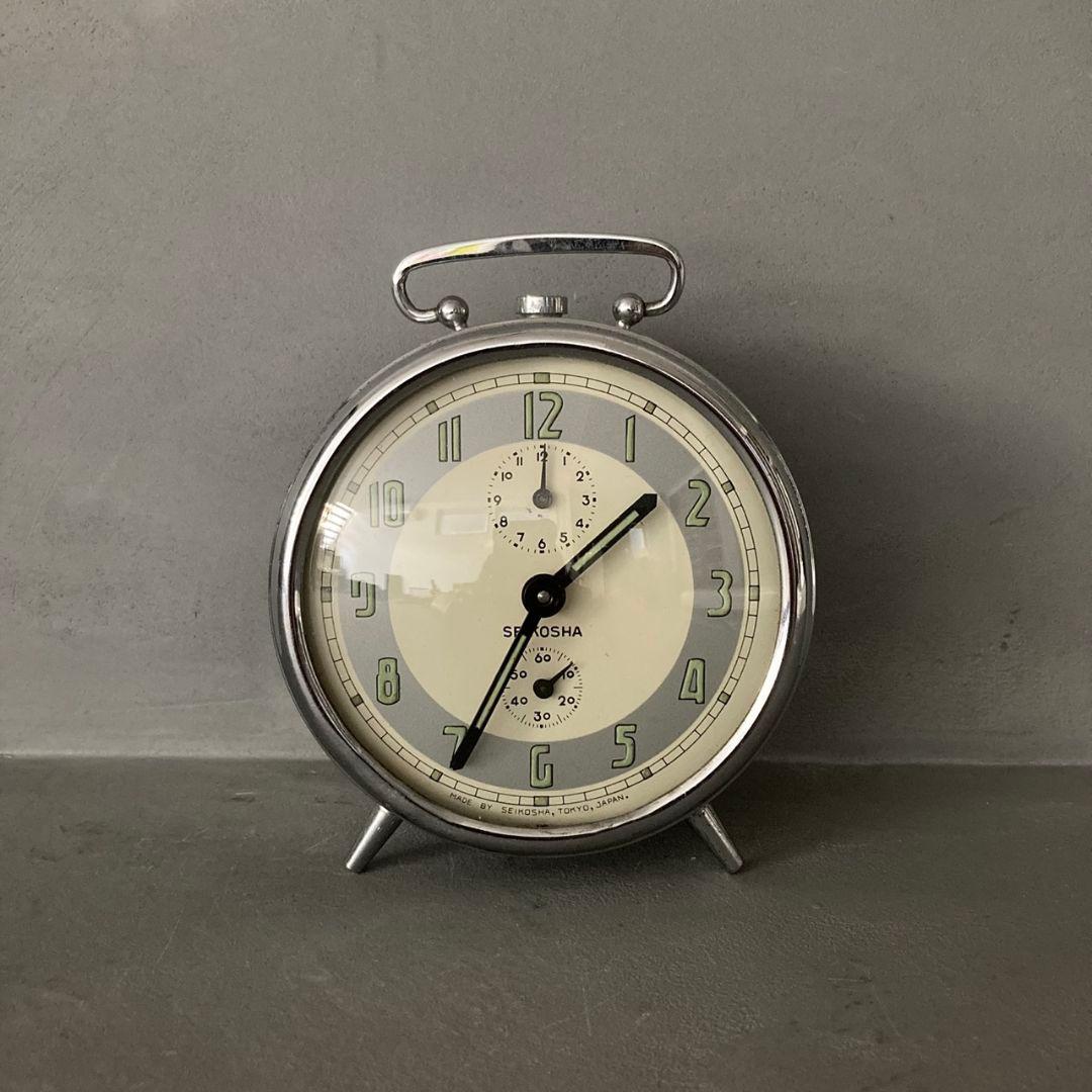 SEIKO 精工舎 アンティーク 置き時計 ニューコロナ クローム 夜光 NEW CORONA（目覚時計） - 精工舎