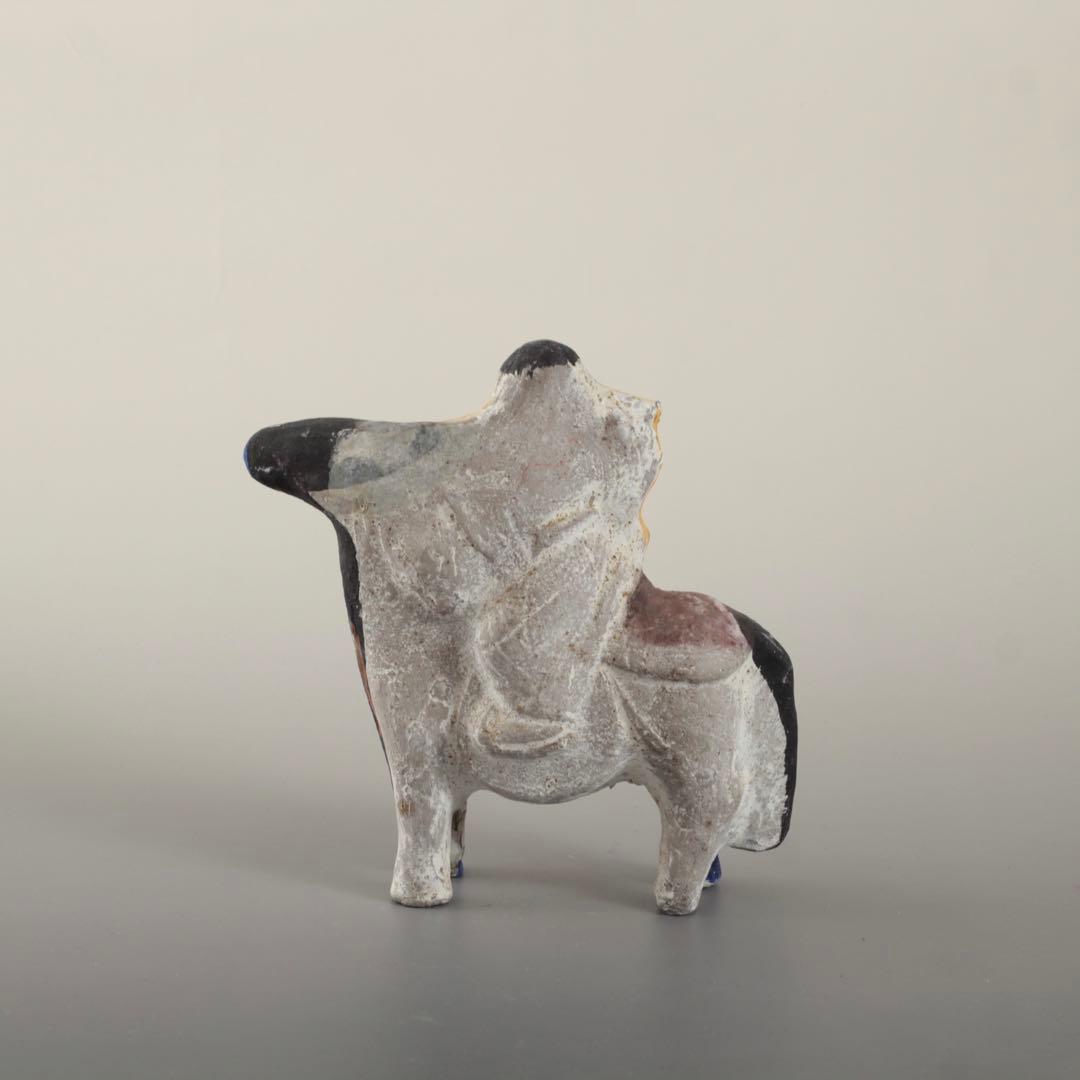 大和出雲人形 馬乗り小姓 土人形 民芸 郷土人形 郷土玩具 古道具