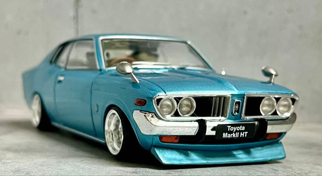 国産名車 1/24 トヨタ マークⅡ カスタム ジオラマ ケース 旧車 ミニカー