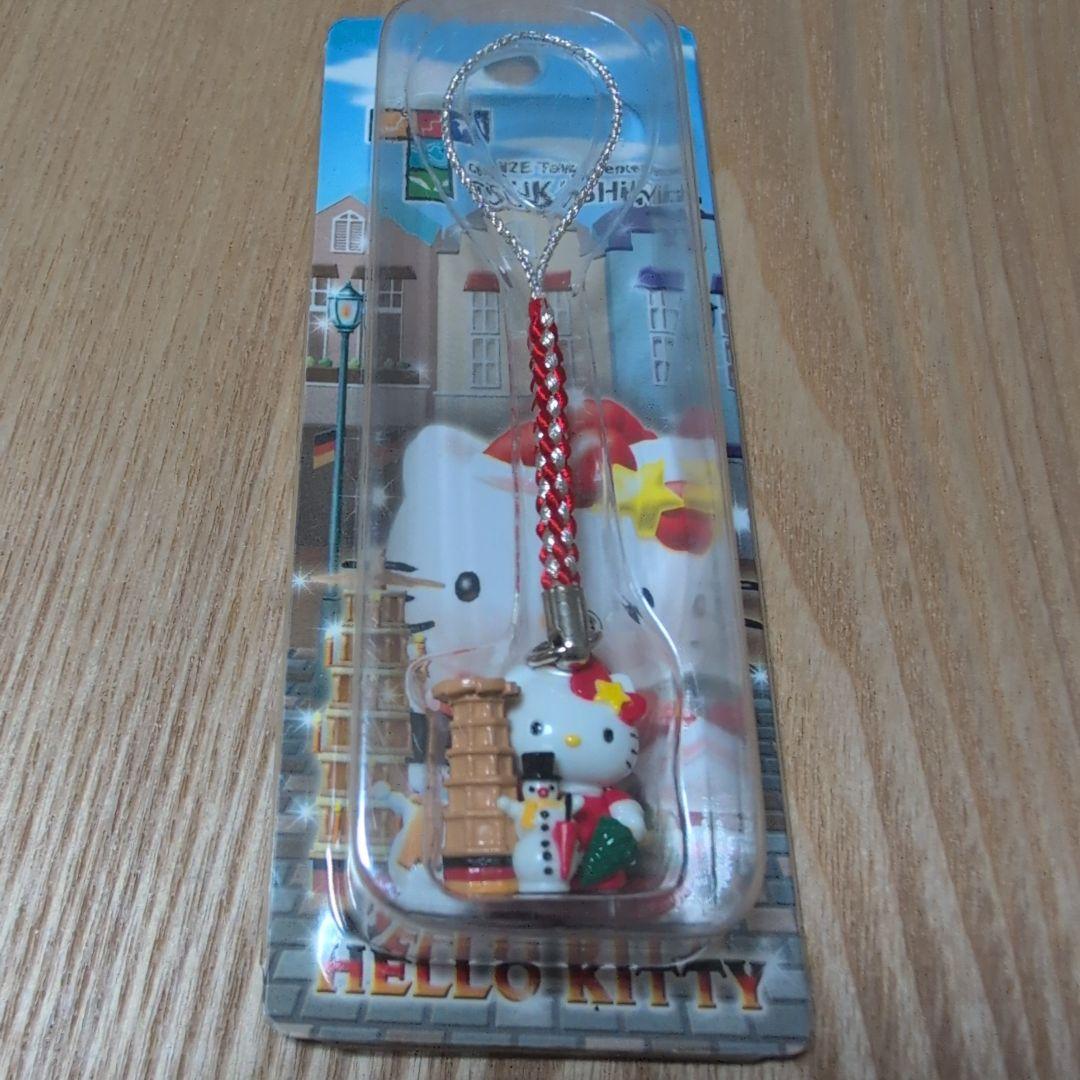 ハローキティ つかしん限定 クリスマスピラミッド根付け ストラップ