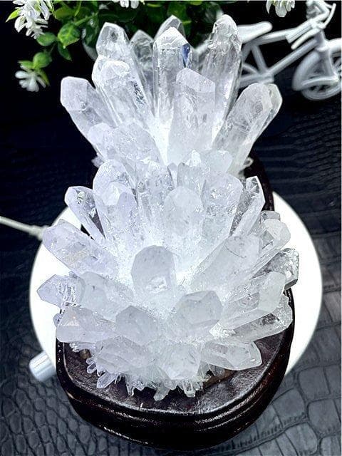 1210g★超綺麗高透明度水晶クラスターB89B6/184B10C