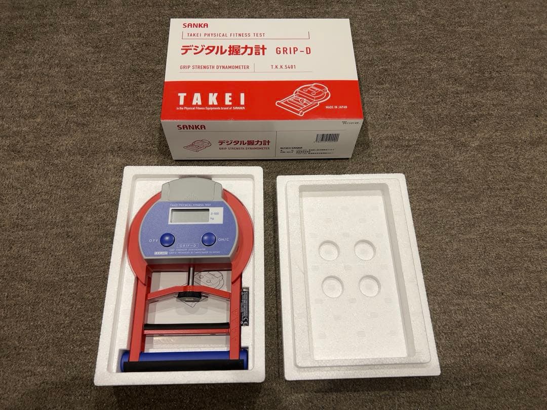 新品未使用】竹井機器工業 デジタル握力計 GRIP-D TKK5401 - メルカリ
