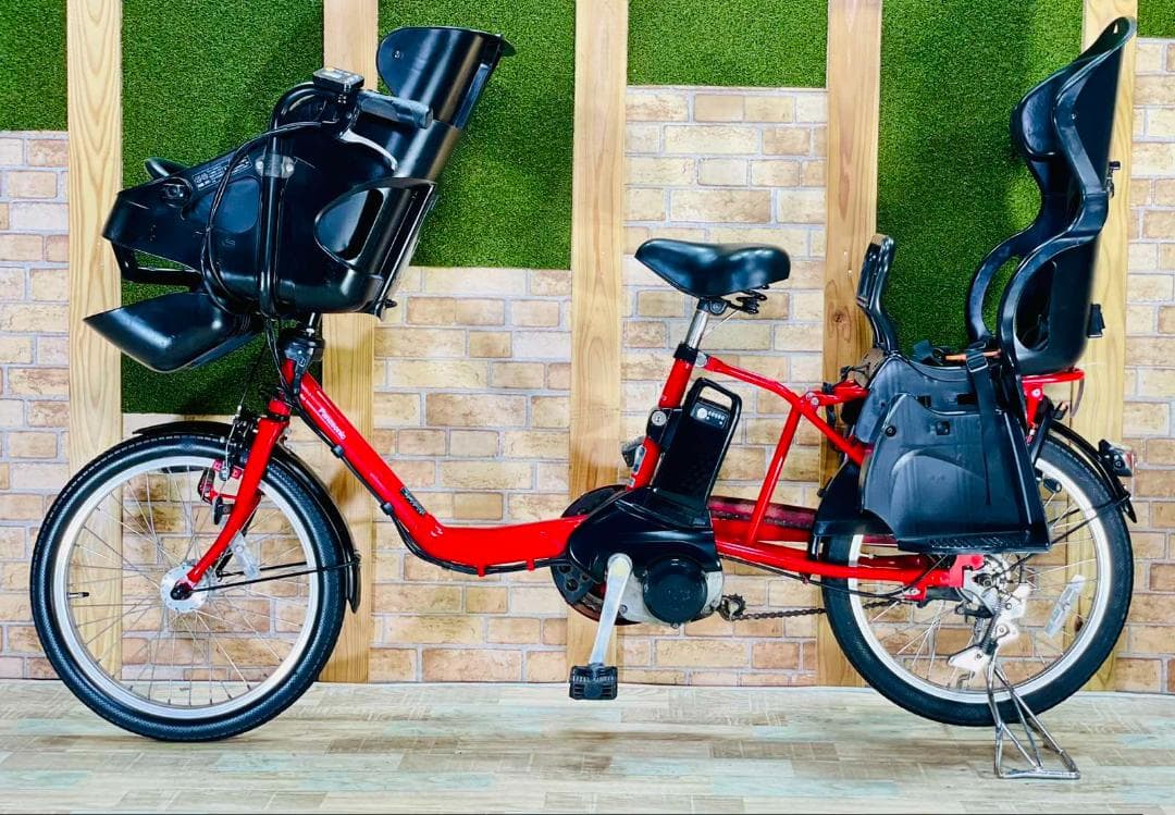 大容量 レッド系 人気NO1 パナソニック子供乗せ電動アシスト H2759 大