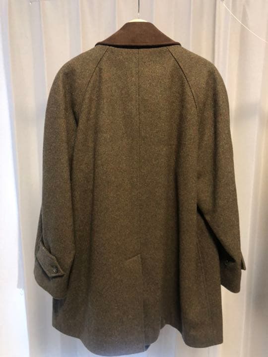 HACKETT LONDON ロングコート オールウール 襟付き オーバーサイズの