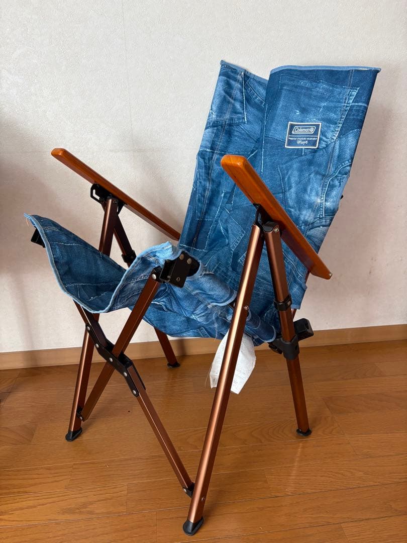 コールマン モンロー インディゴ デニム調チェアー 希少！冬キャン！