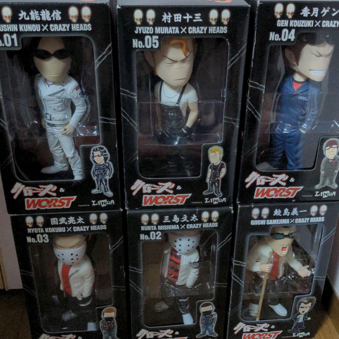 クローズフィギュア CRAZY HEADS未開封 武装戦線 6点セット ダイブ版