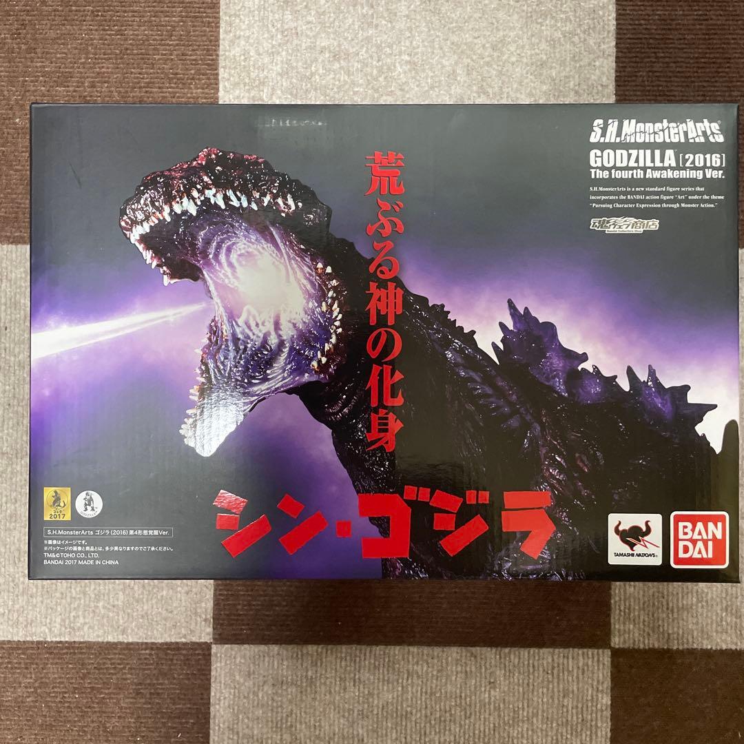 未開封品　モンスターアーツ　ゴジラ(2016)第４形態覚醒Ver. Amazon.co.jp: TAMASHII NATIONS S.H.モンスターアーツ ゴジラ (2016