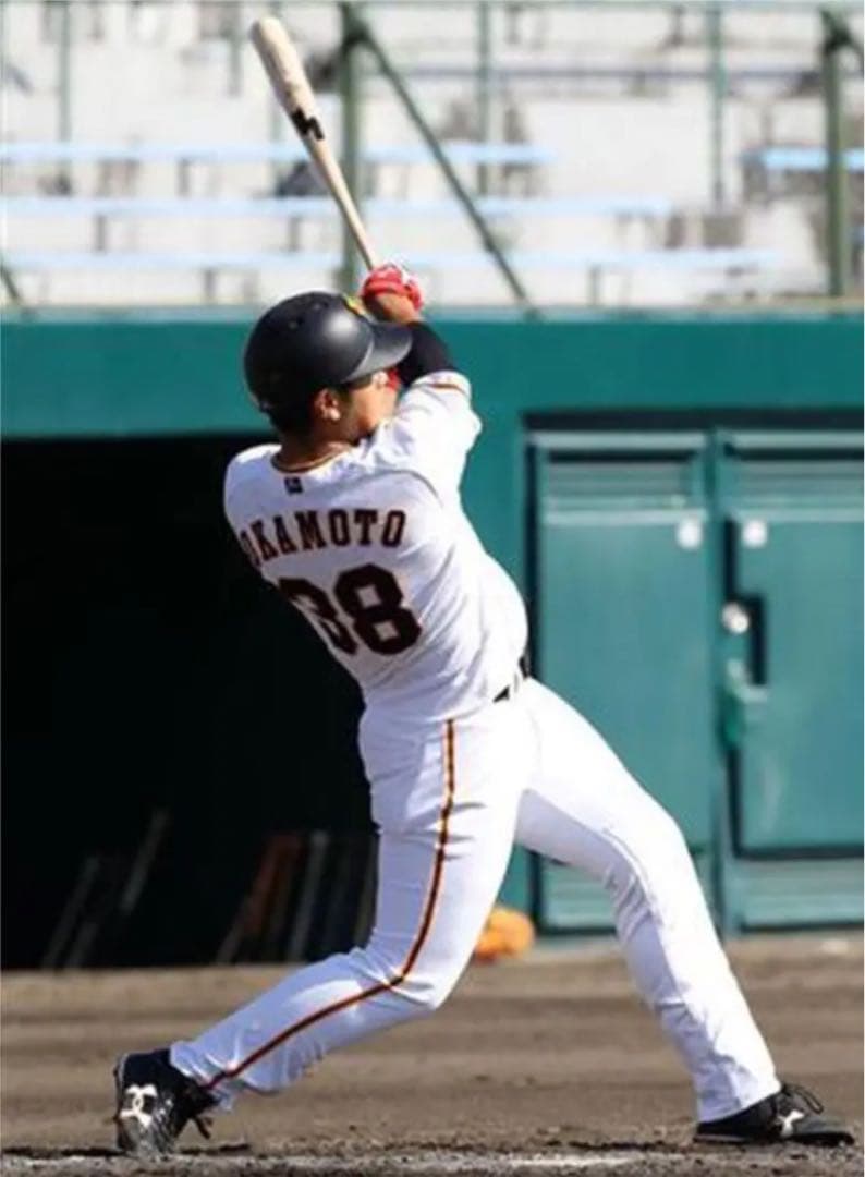 超希少‼️巨人 岡本和真選手 38番最終年 実使用‼️バッティング