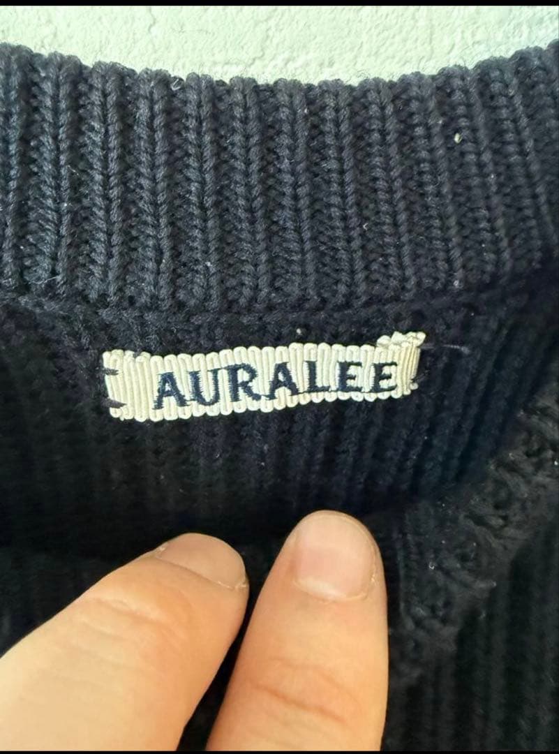 オーラリー AURALEE 17aw リブニット サイズ4 ブラック - メルカリ