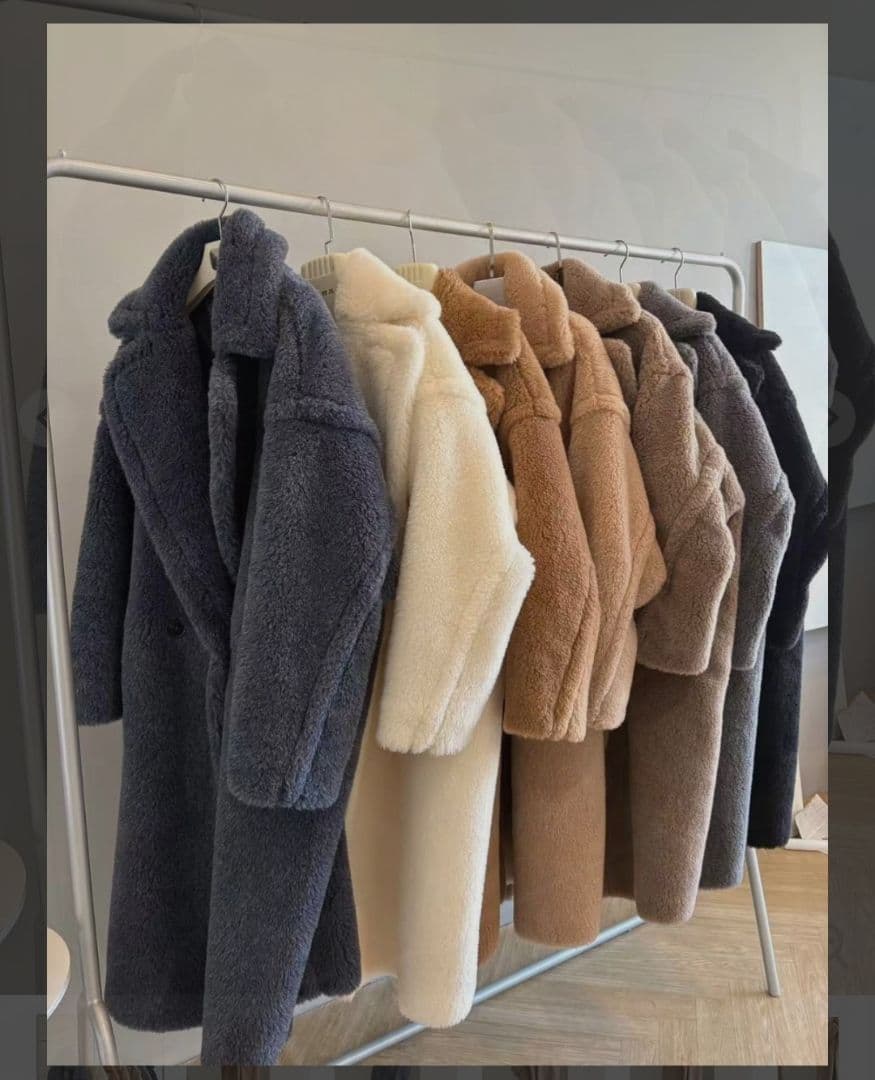 【新品】Rnyroom 　新型ボアコート　グレー 2026年最新】rnyroom テディの人気アイテム - メルカリ