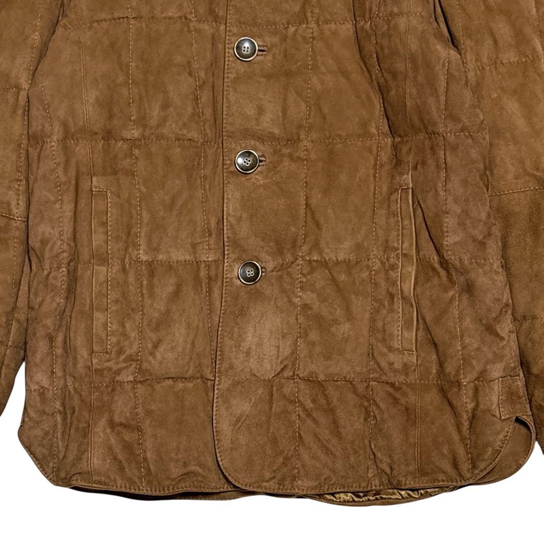 極美品】エンメティBEAMS別注（44）レザーダウンジャケット ゴート