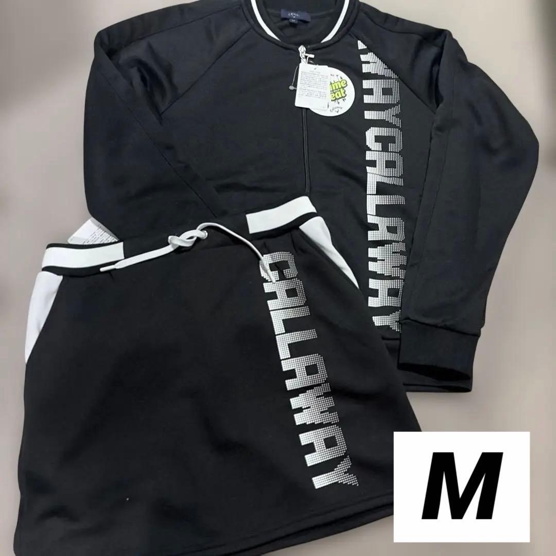 新品未使用タグ付 キャロウェイ セットアップ ブラック M Callaway（キャロウェイ） ゴルフ レインウェア上下セット（ブルゾン