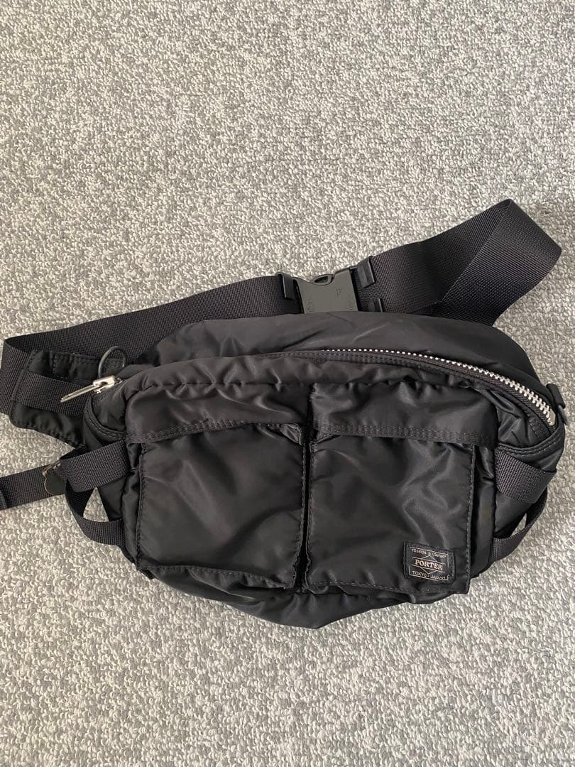 ポーター タンカー ウエストバック ブラック 美品 PORTER ポーター TANKER タンカー ウエストバッグ ボディバッグ