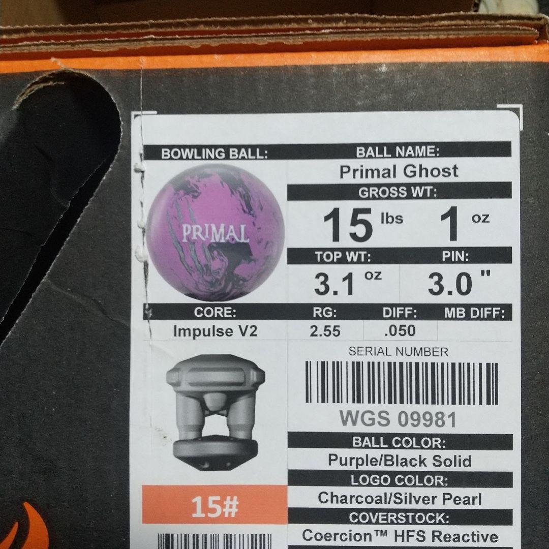 プライマル・ゴースト、15ポンド、モーティブ、MOTIV、ボール、ボウリング