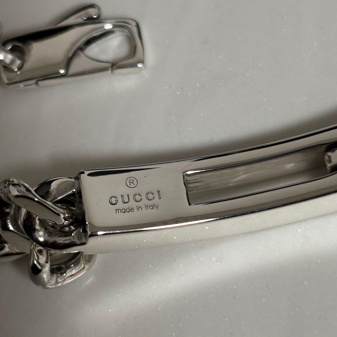 GUCCI 新品同様品 ラージタイプ カットアウトGブレスレット 刻印18