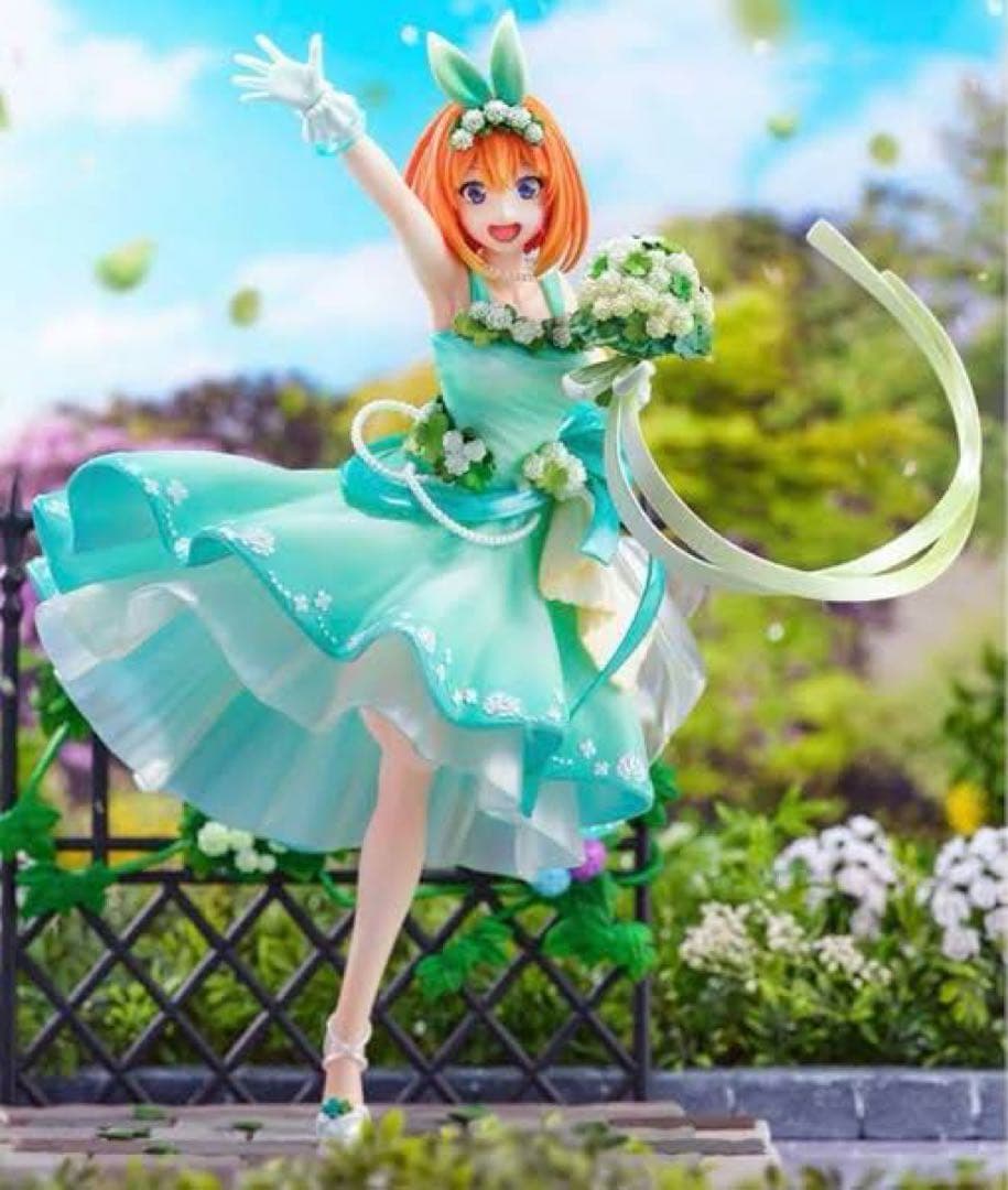 五等分の花嫁　中野四葉　1/7スケールフィギュア SHIBUYA SCRAMBLE FIGURE、映画「五等分の花嫁」より緑を基調にした