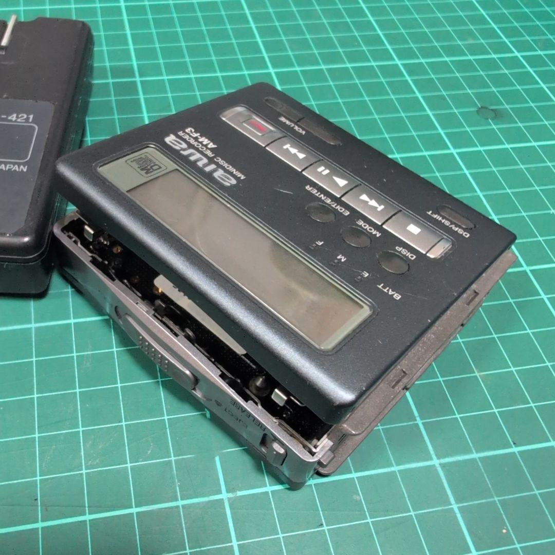 ジャンクAIWA AM-F3 ポータブルMDレコーダー アイワ aiwa MiniDisc